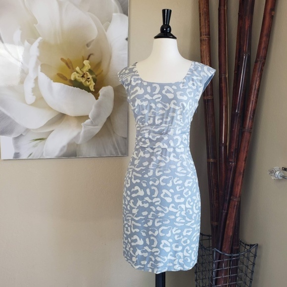 animal print silk dress